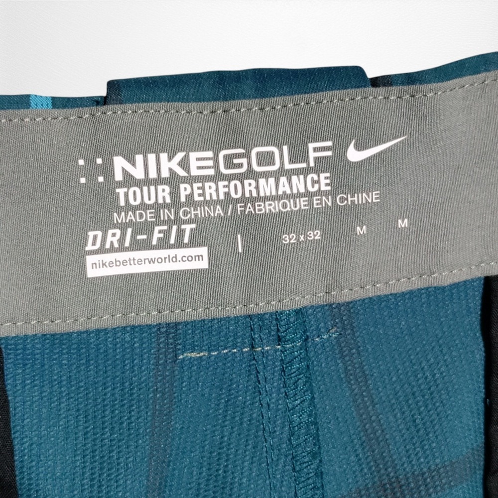 Nike Golf Tour Performance Pants Mens 32x32 Plaid Dri-FIT Stretch Preppy - Picture 8 of 15